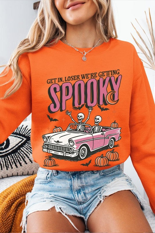 Spooky Skeleton Graphic Sweatshirt