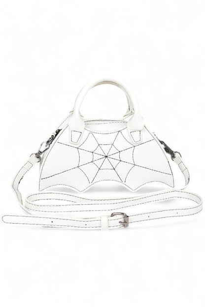 Halloween Spiderweb Stitching Bat Swing Bag