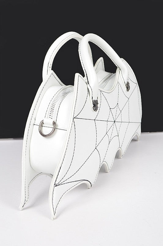 Halloween Spiderweb Bat Inspired Clutch Bag
