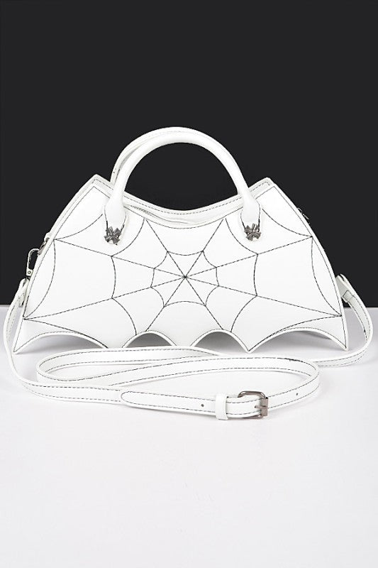 Halloween Spiderweb Bat Inspired Clutch Bag