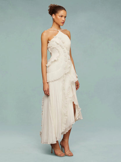 Avery - Asymmetric Pleated Dress