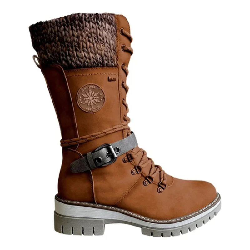 FrostLuxe™ - Premium Waterproof Lace-Up Boots