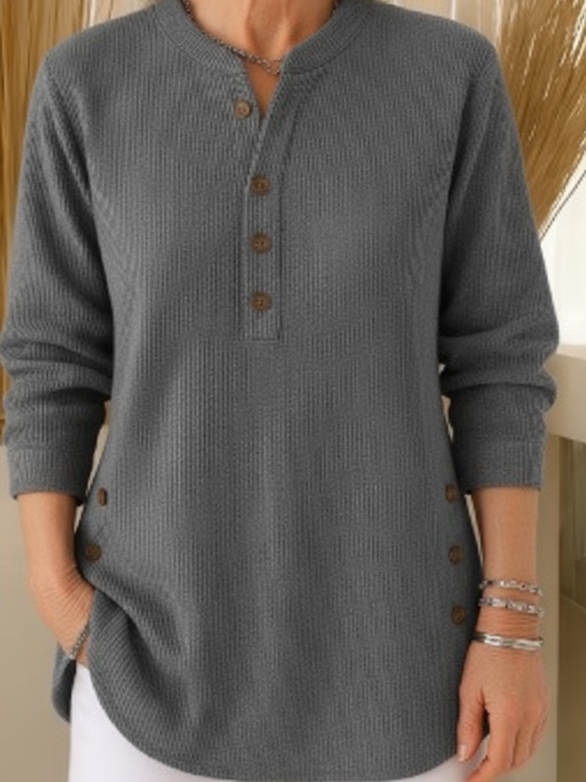Élise™ – Solid Knit Sweater