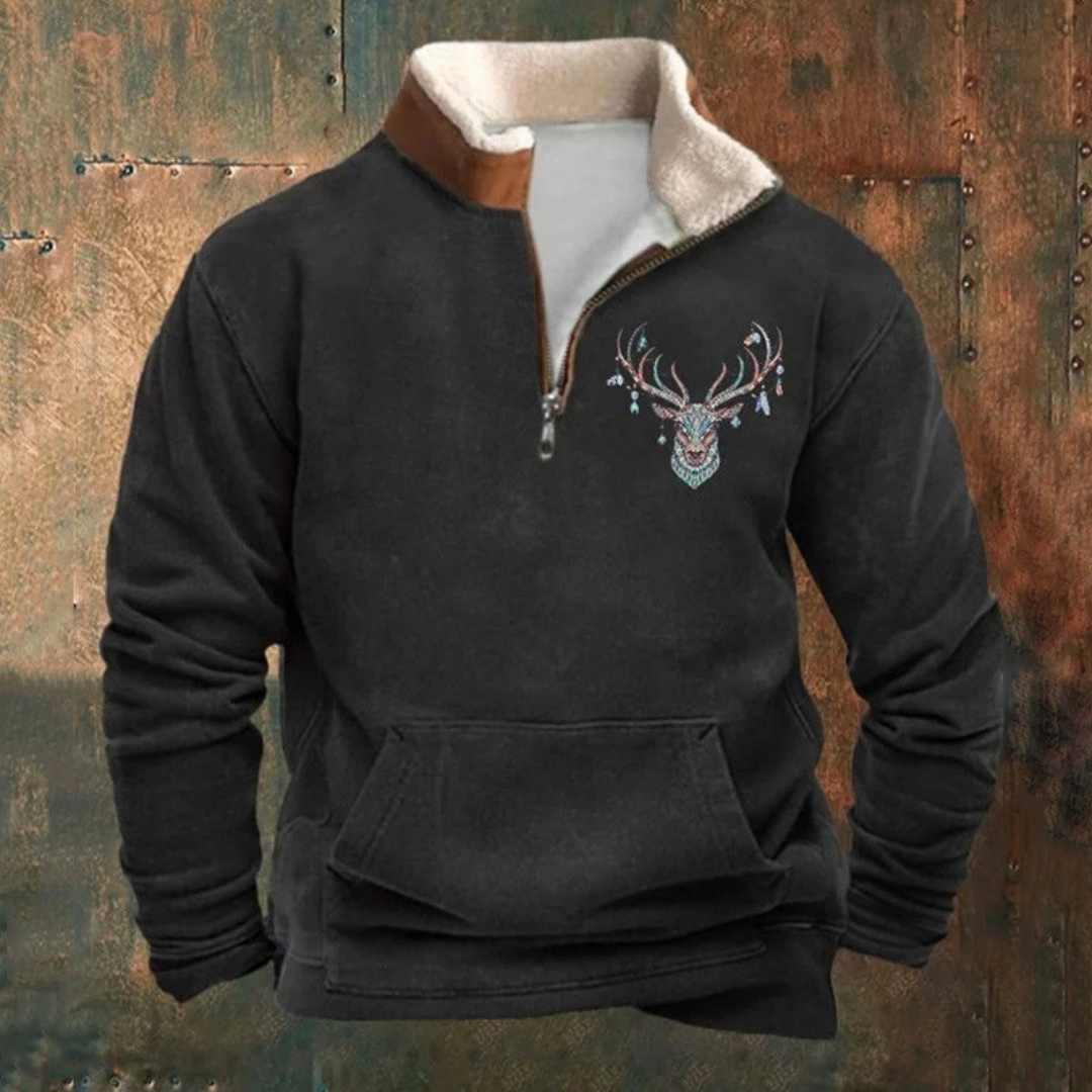 PIERRE™|QUARTER ZIP SWEATER