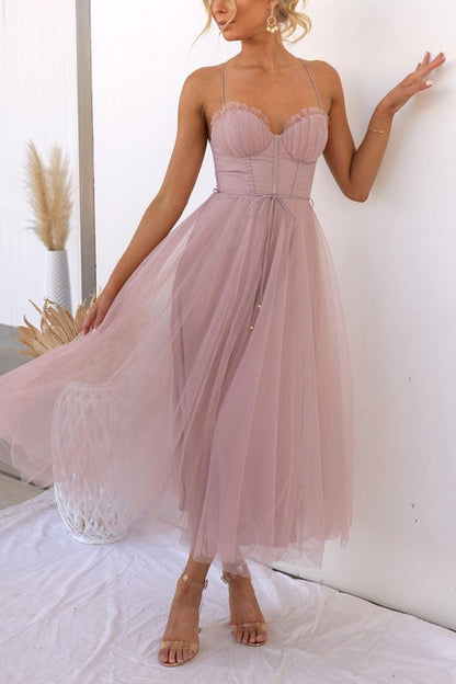 Karen - Tulle Midi Dress