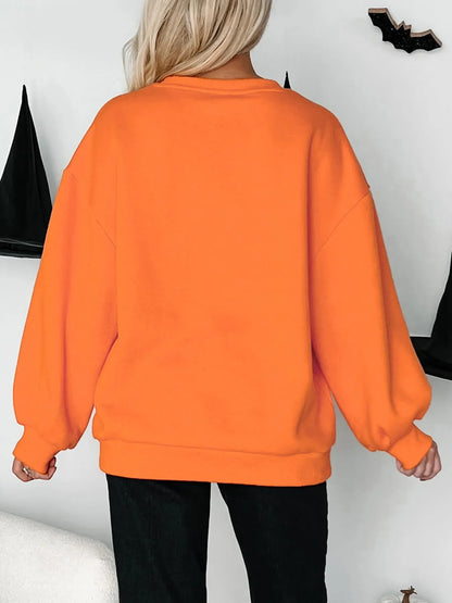 Halloween Skeleton Pumpkin Sweatshirt