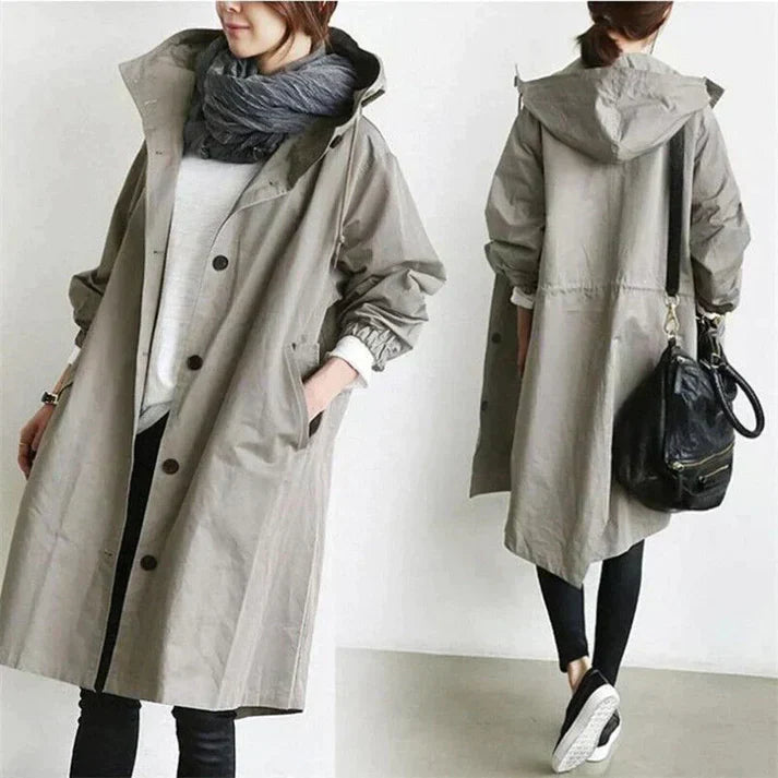 Anna - Hooded Trench Coat
