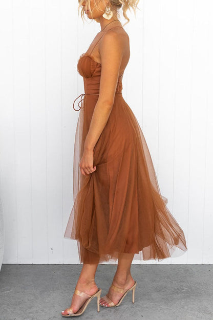 Karen - Tulle Midi Dress