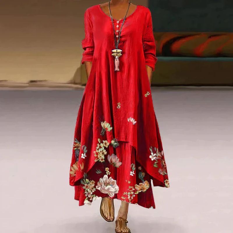 Jane - Layered Boho Maxi Dress