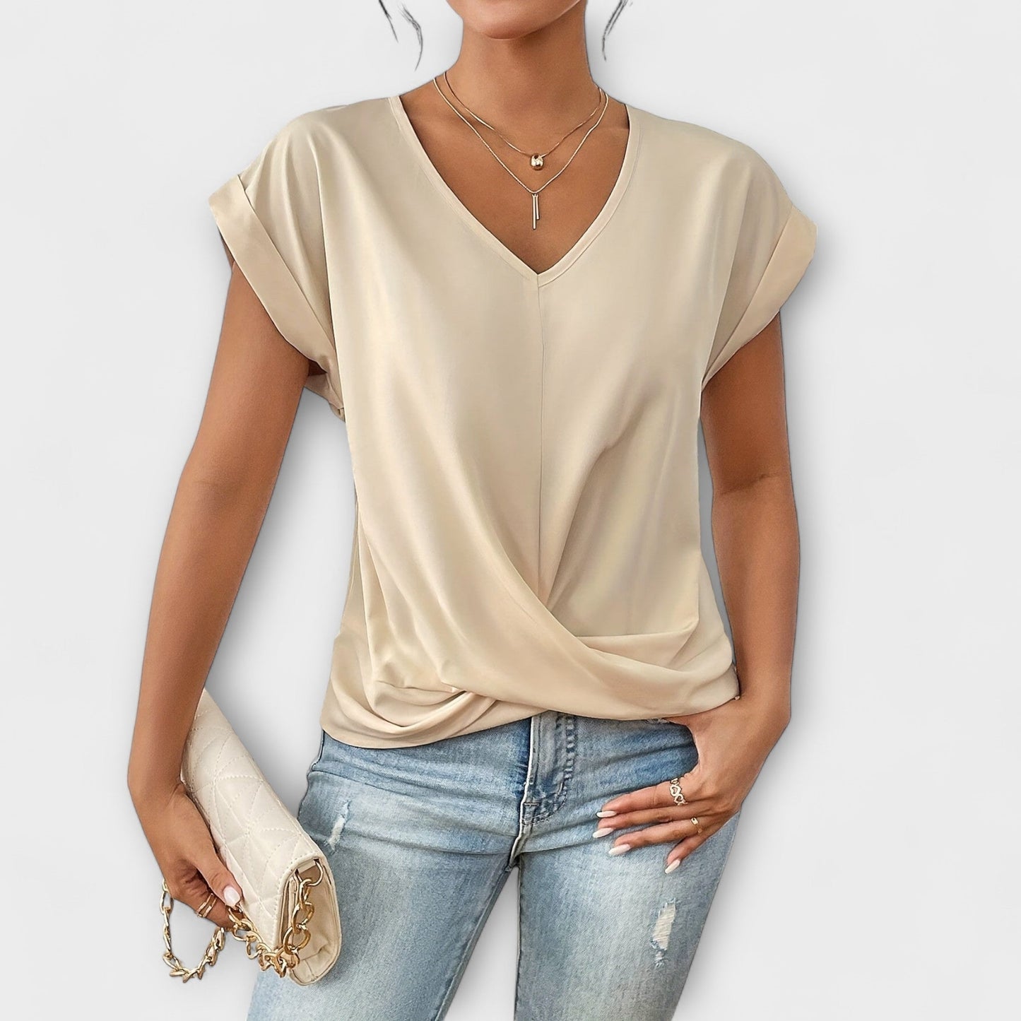 Carlinda | Elegant V-neck Top