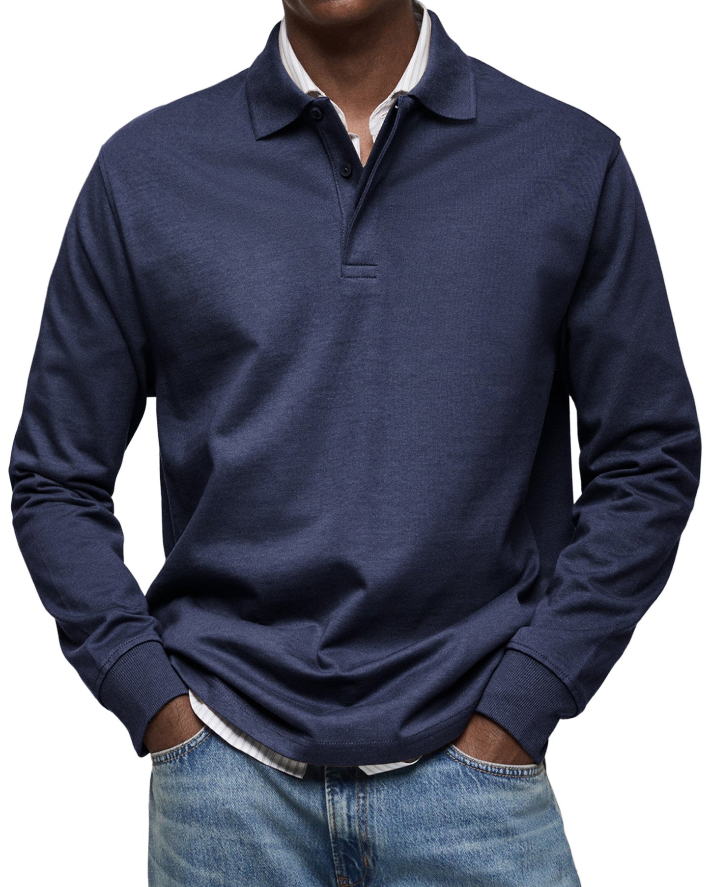 Richard™ | Casual Polo Shirt with Long Sleeves