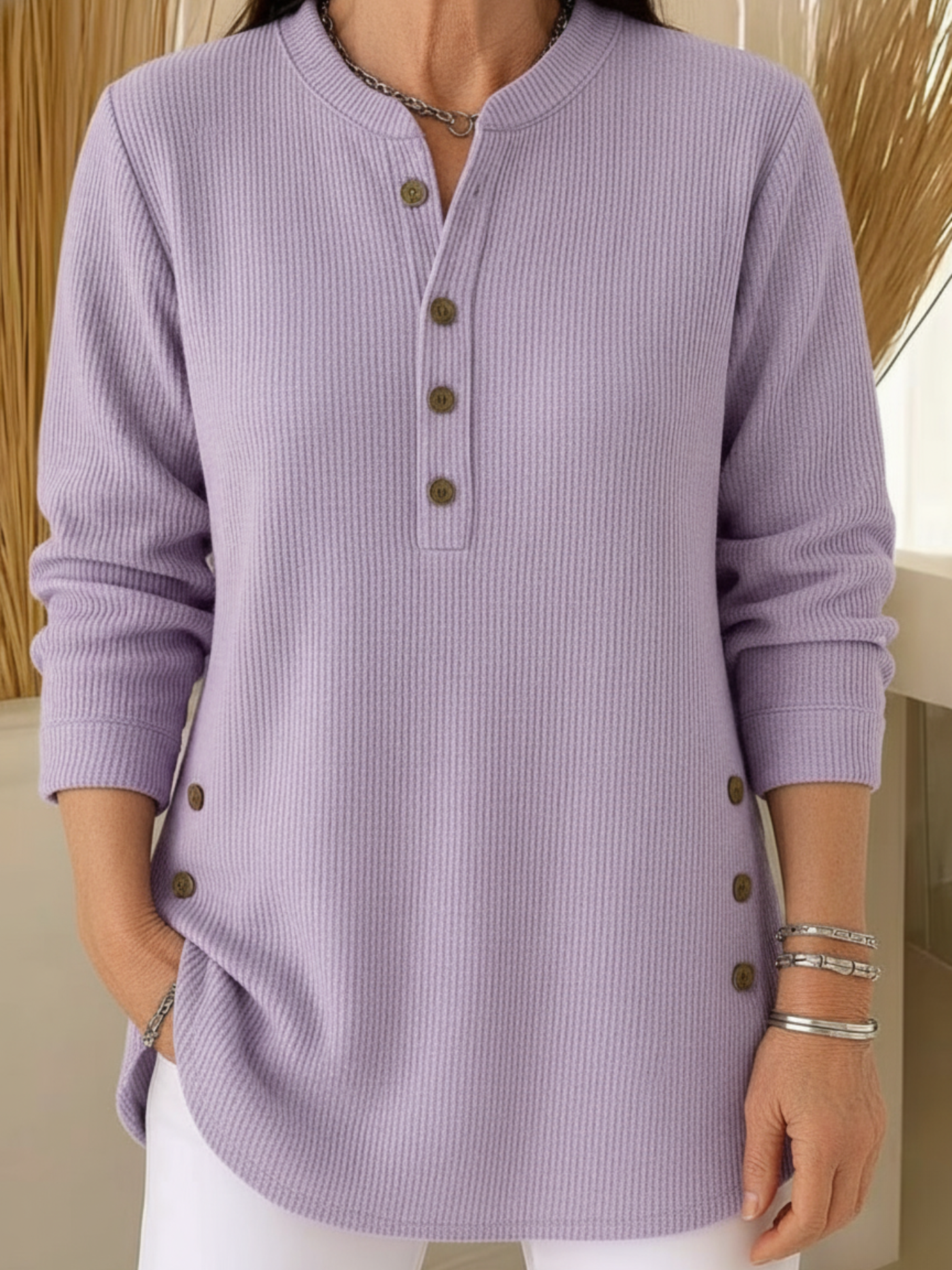 Élise™ – Solid Knit Sweater