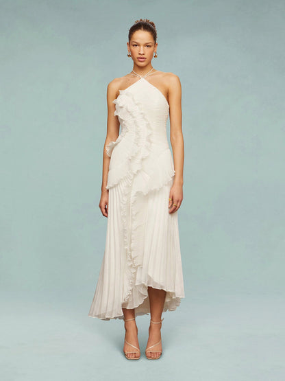 Avery - Asymmetric Pleated Dress