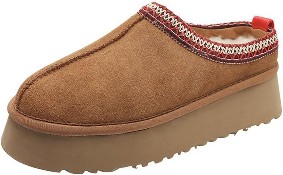 Braided Suede Platform Slippers