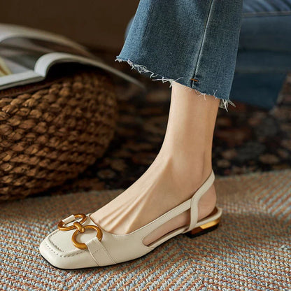 Nora – Chic Ergonomic Slingback Flats