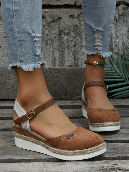 Lillian - Closed-Toe Platform Espadrilles