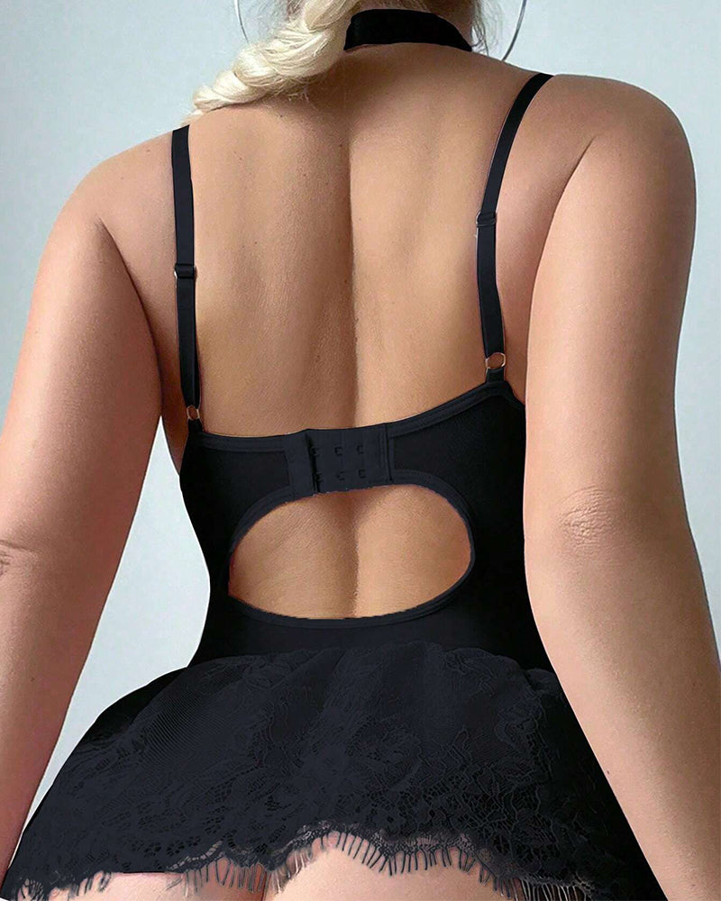 Zara™ | Romantic Lace Trim Bodycon Lingerie