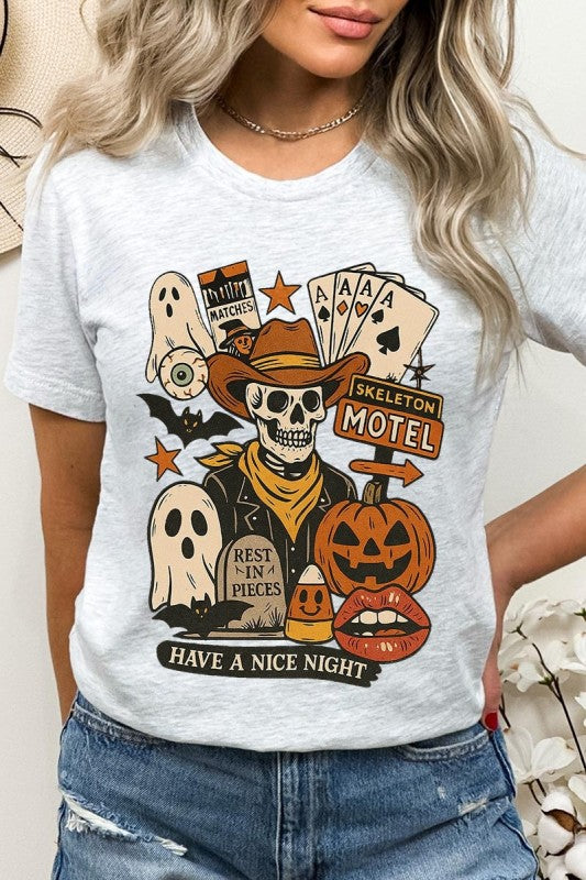 Spooky Western Skeleton Graphic Plus Tee