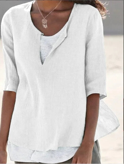 Janet - Layered Casual Blouse