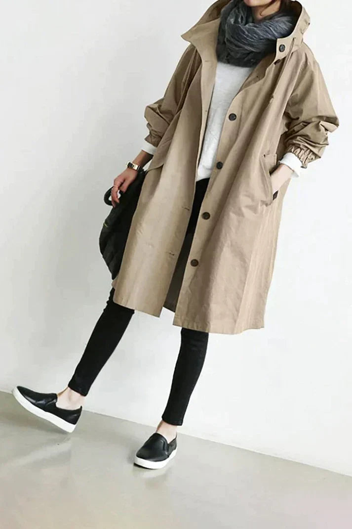 Anna - Hooded Trench Coat
