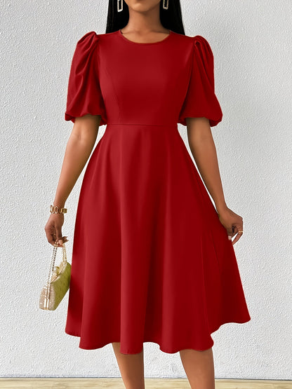 Clara Bloom | Refined Black Midi Dress