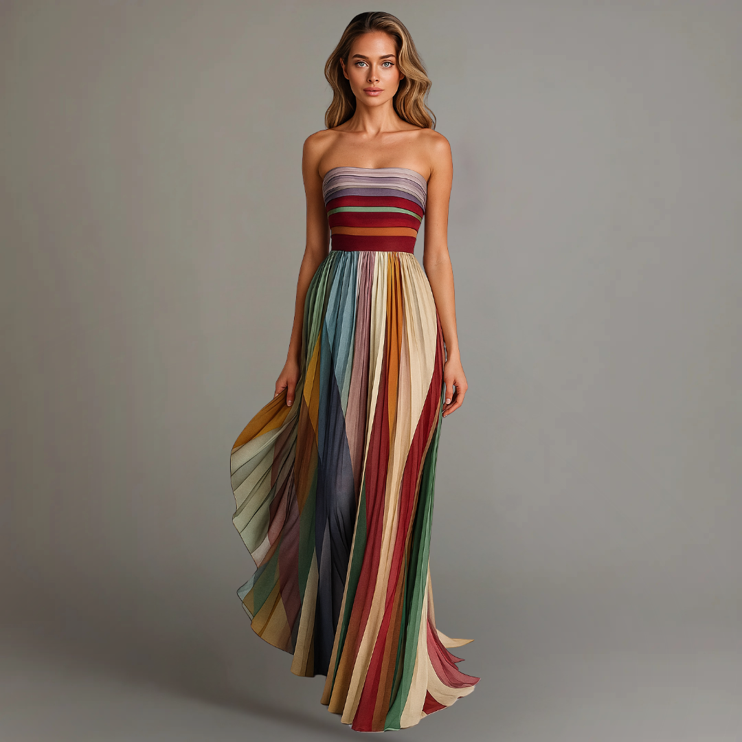 Isola | Chic Long Dress With Elegant Details