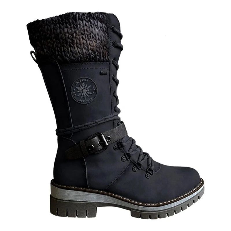 FrostLuxe™ - Premium Waterproof Lace-Up Boots