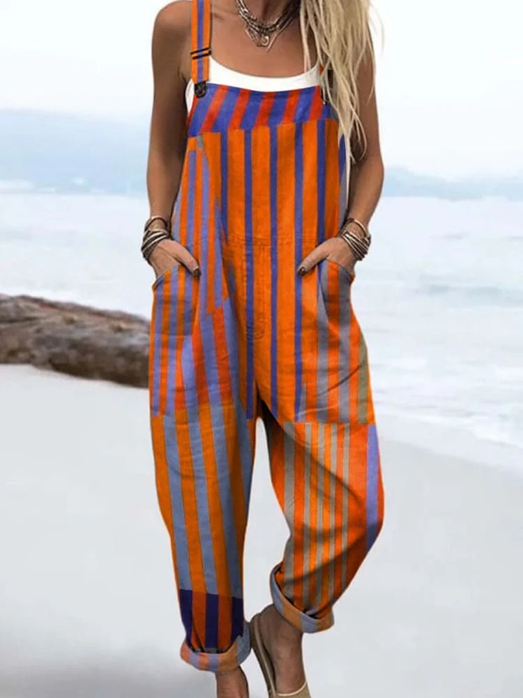 Orlina - Sunset Stripe Jumpsuits