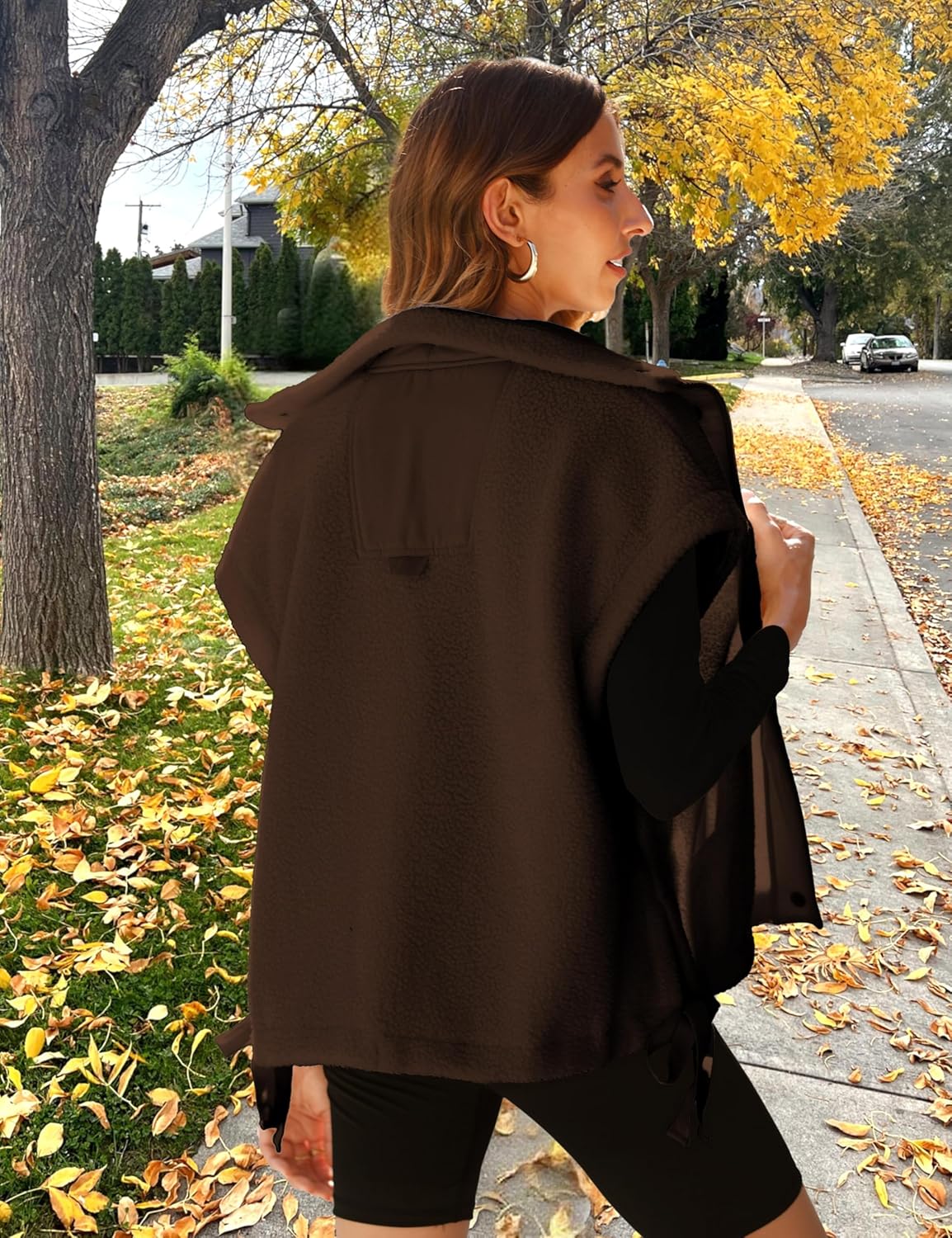 Ellen – Sleeveless Fuzzy Fleece Vest