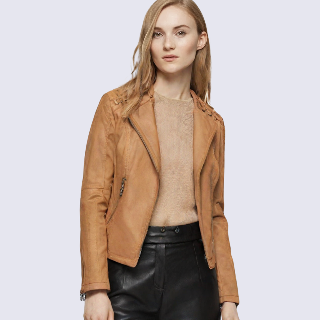 Lena - Women's Faux Leather Jacket