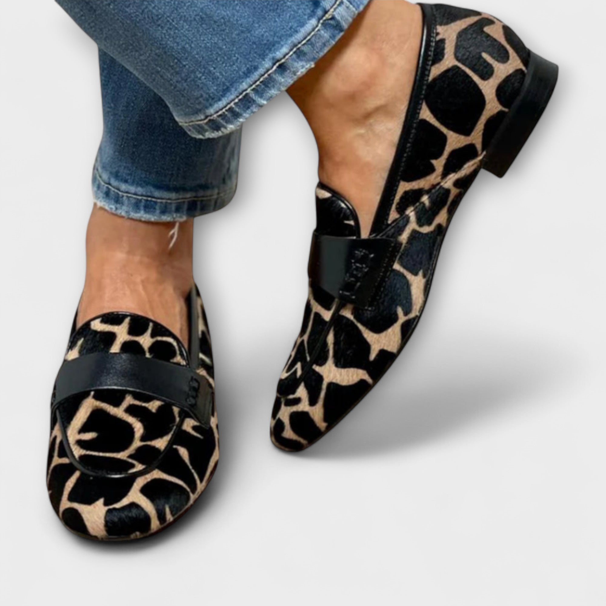 Louise | Orthopedic Leopard Moccasins