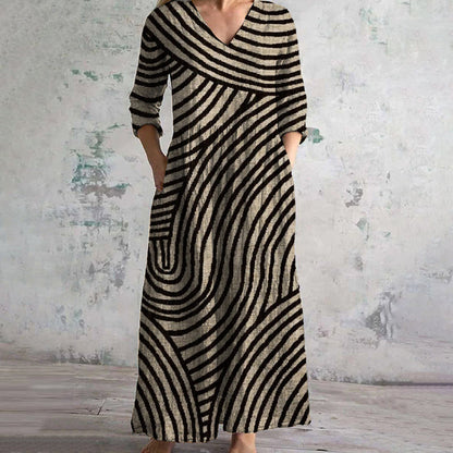 Gianna - Vintage Stripe Dress