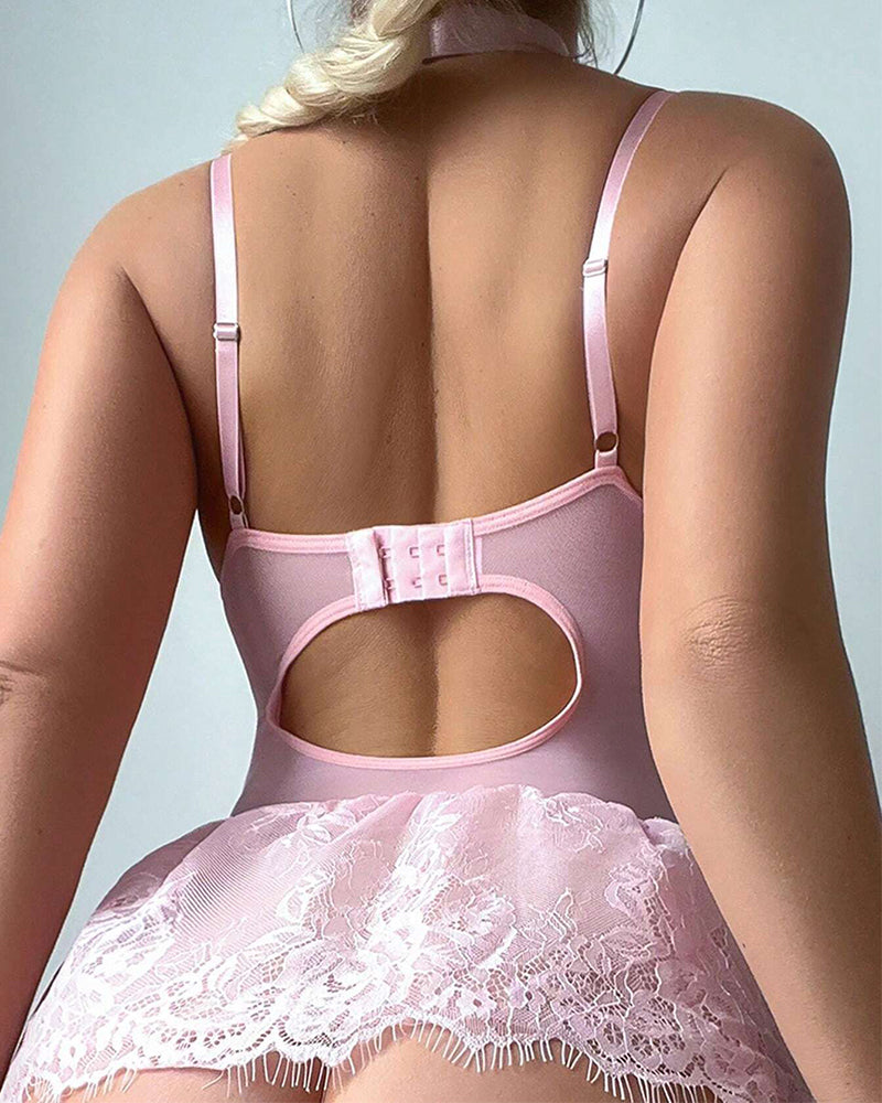 Zara™ | Romantic Lace Trim Bodycon Lingerie