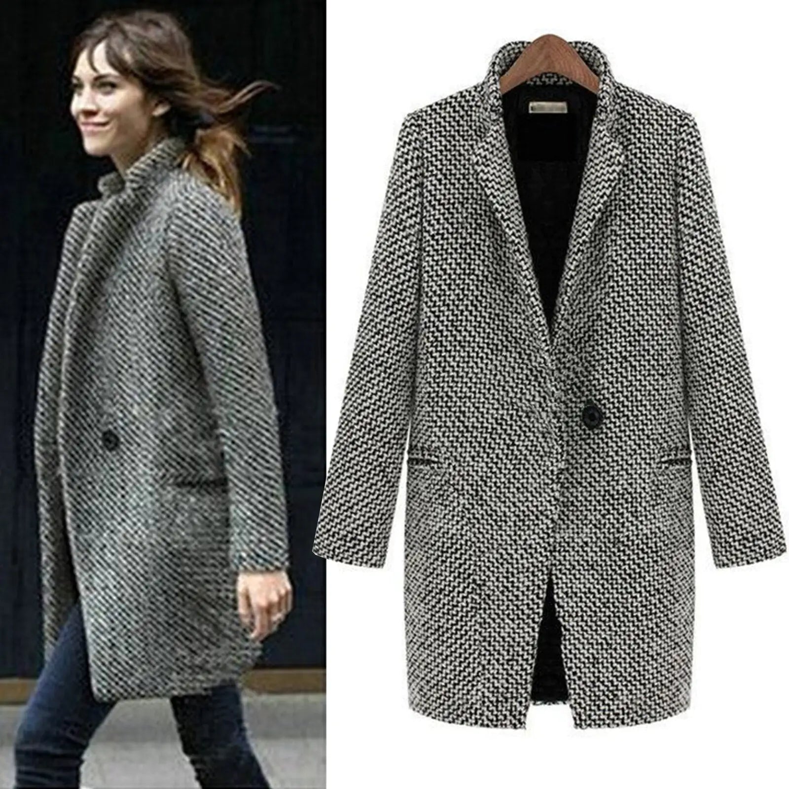 Maribel - Elegant Long Coat