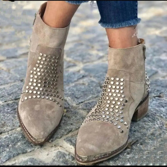 Cadence | Ankle Boots With Studs