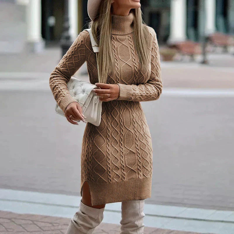 Lena – Elegant Winter Knit Dress