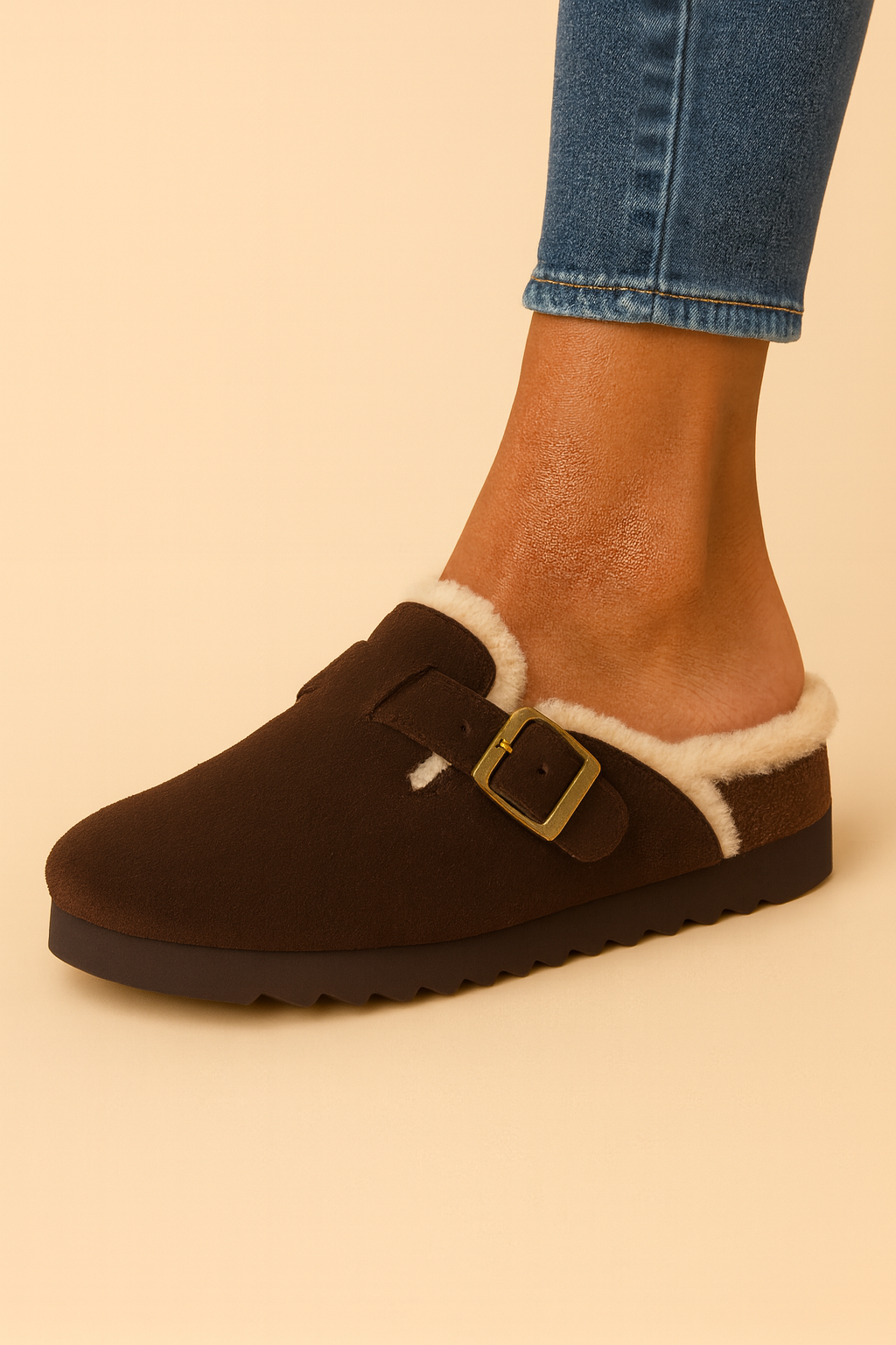 Elenora | Women's Warm Slip-Ons with Fur Lining