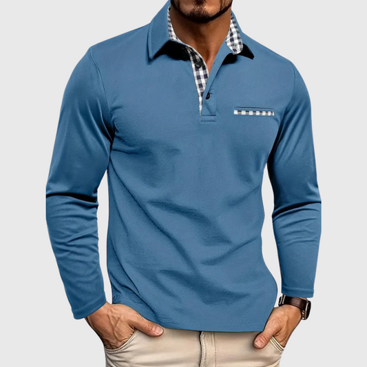 Brandon™ | Slim-Fit Long Sleeve Polo Shirt