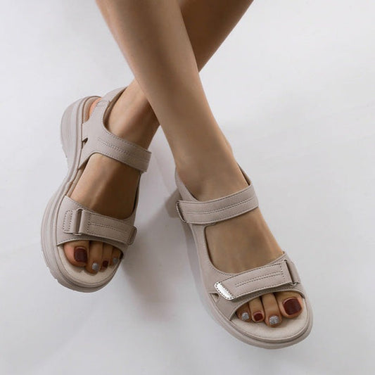 Zara - Platform Velcro Sandals