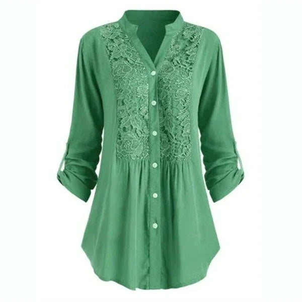 Lace - Detail Long Blouse