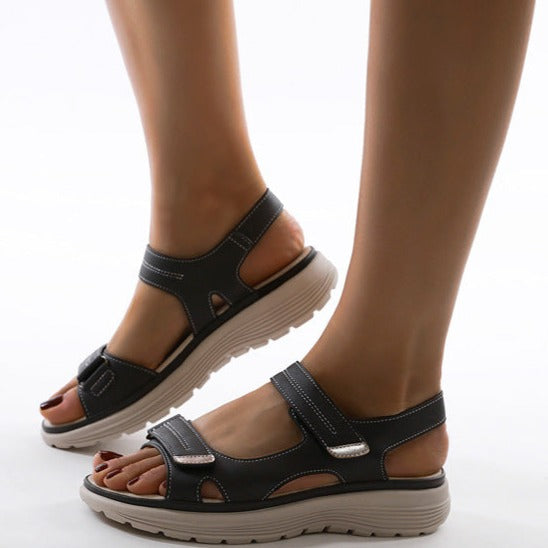 Zara - Platform Velcro Sandals
