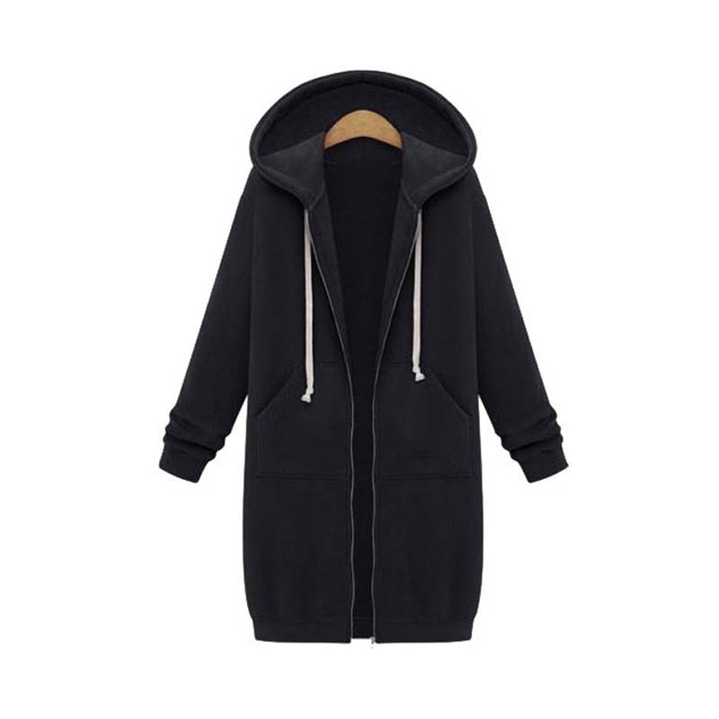 Bonnie - Longline Zip Hoodie
