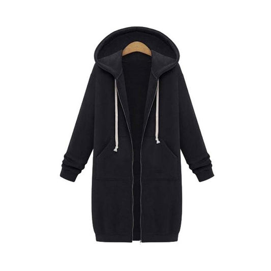 Bonnie - Longline Zip Hoodie