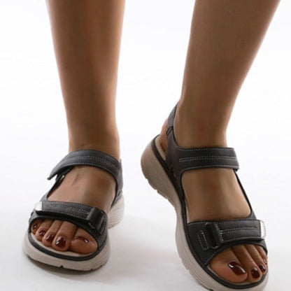 Zara - Platform Velcro Sandals