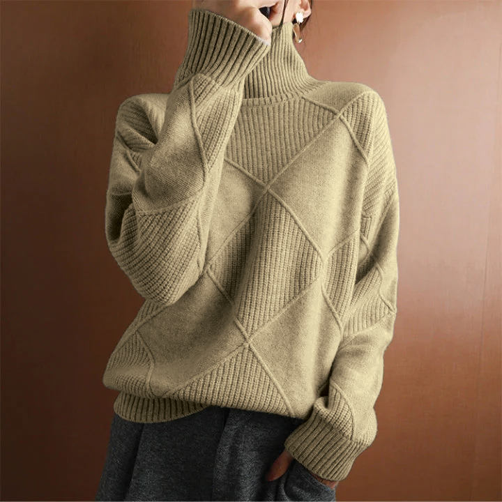 Martha - Diamond Knit Sweater