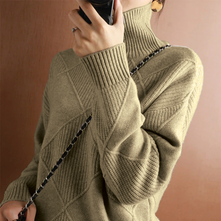 Martha - Diamond Knit Sweater