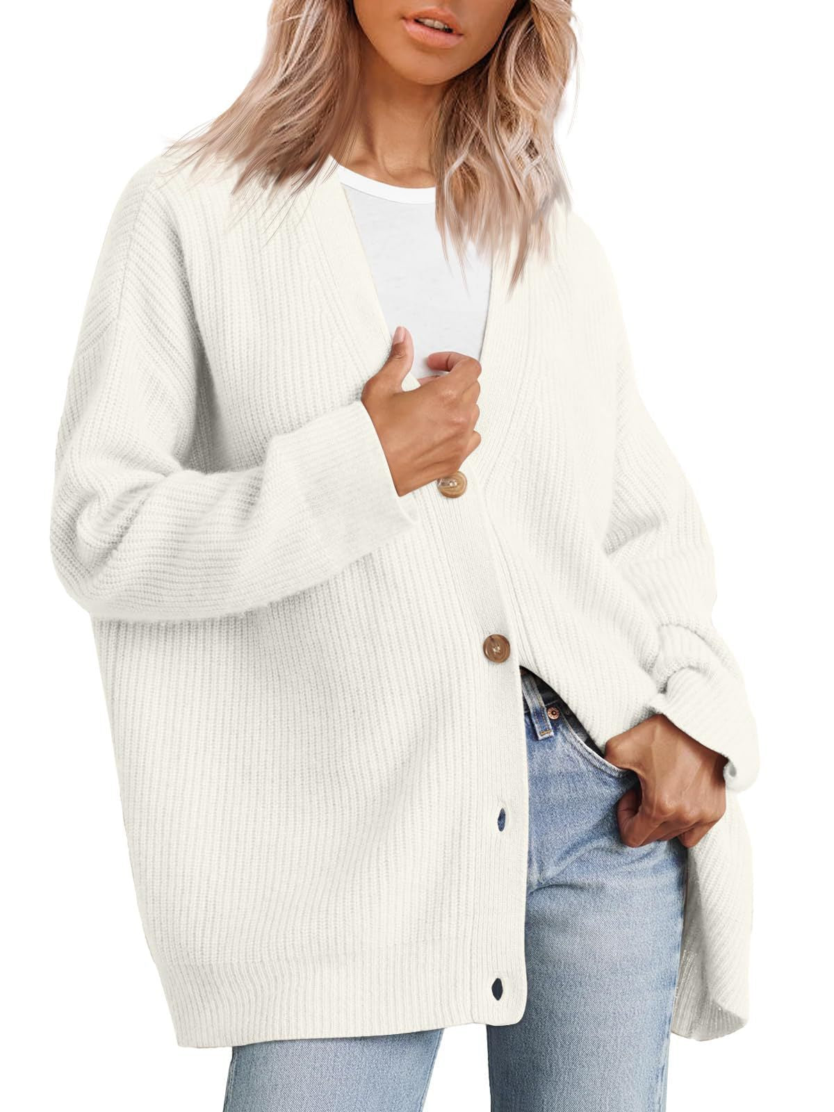 Anna - Striped Knit Cardigan