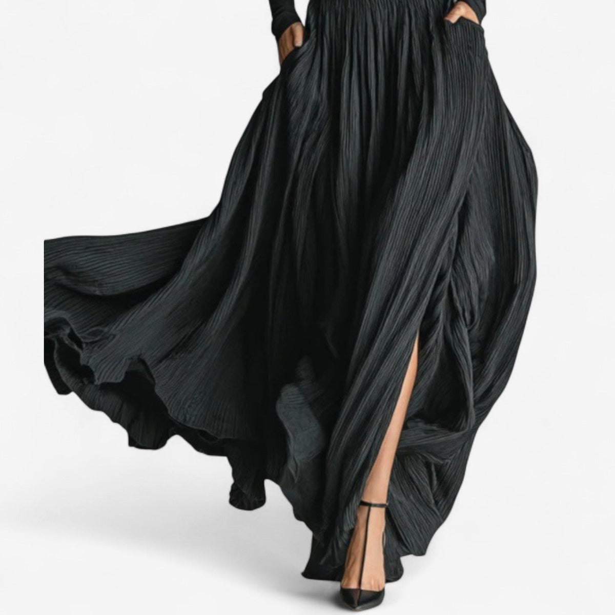 Cerynn | High Waist Maxi Skirt Plus Shirt