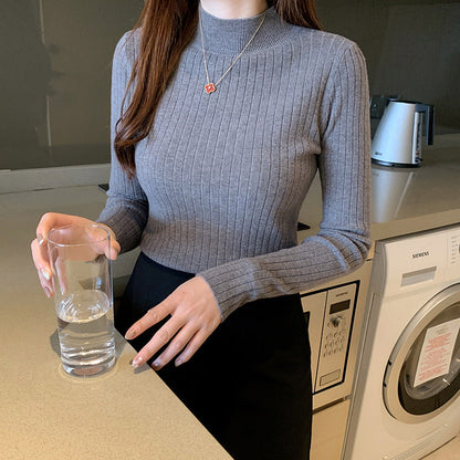 Aurora - Ribbed Turtleneck Top