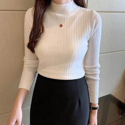 Aurora - Ribbed Turtleneck Top
